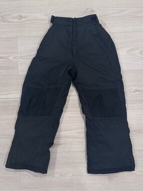 L.L.Bean Kids Cold Buster Snow Pants Black Size 6X/7 EUC